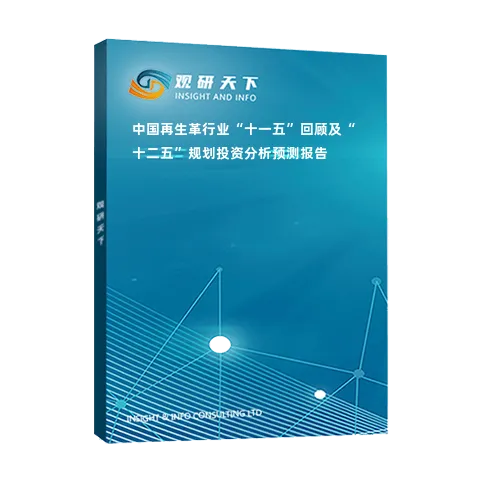 中国再生革行业“十一五”回顾及“十二五”规划投资分析预测报告