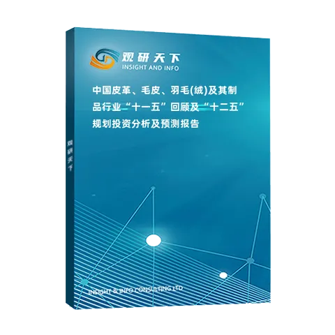 中国皮革、毛皮、羽毛(绒)及其制品行业“十一五”回顾及“十二五”规划投资分析及预测报告