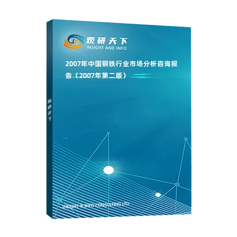 2007年中国钢铁行业市场分析咨询报告（2007年第二版）